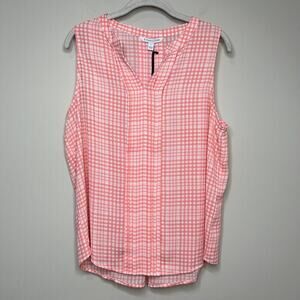 NWT 41 Hawthorn Breyson Sleeveless Shirt Size L Stitch Fix